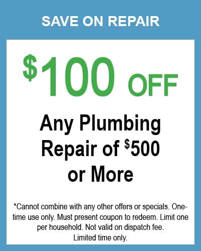 100 off Plumbing Repair