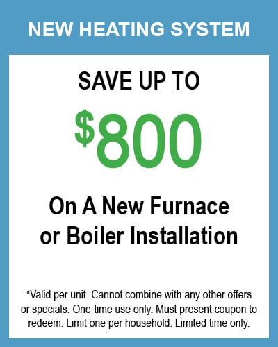 800 New Furnace or Boiler Install