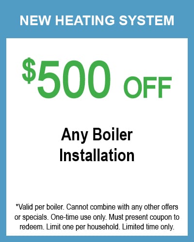 $500 off any boiler installation