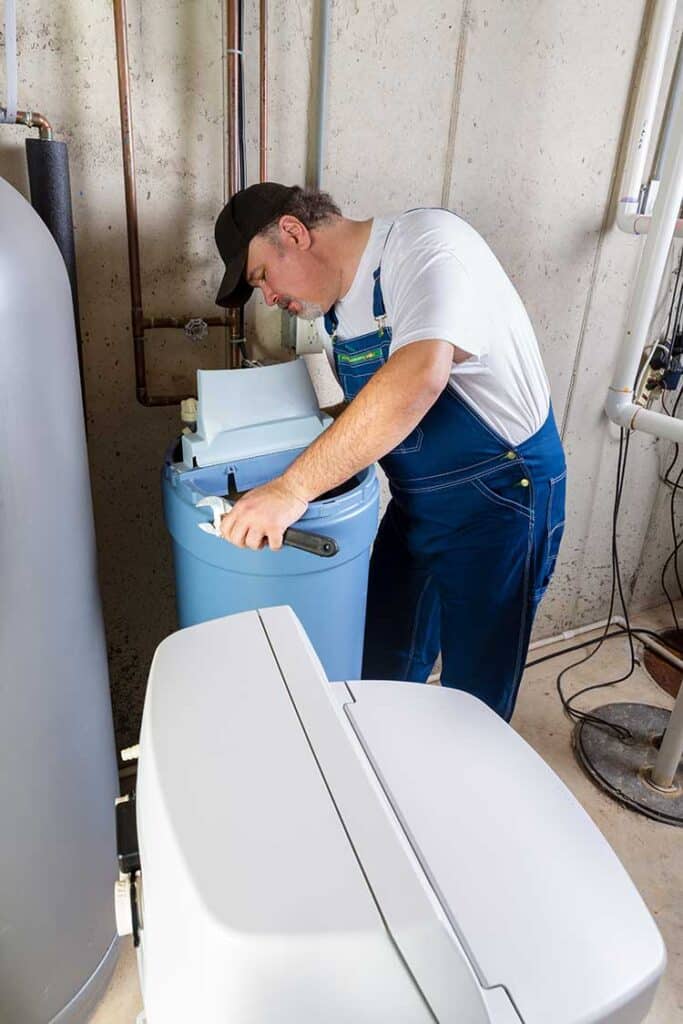 Whole-house water-sortener-installation